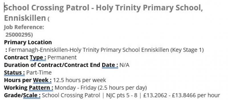 Job opportunity: School Crossing Patrol position